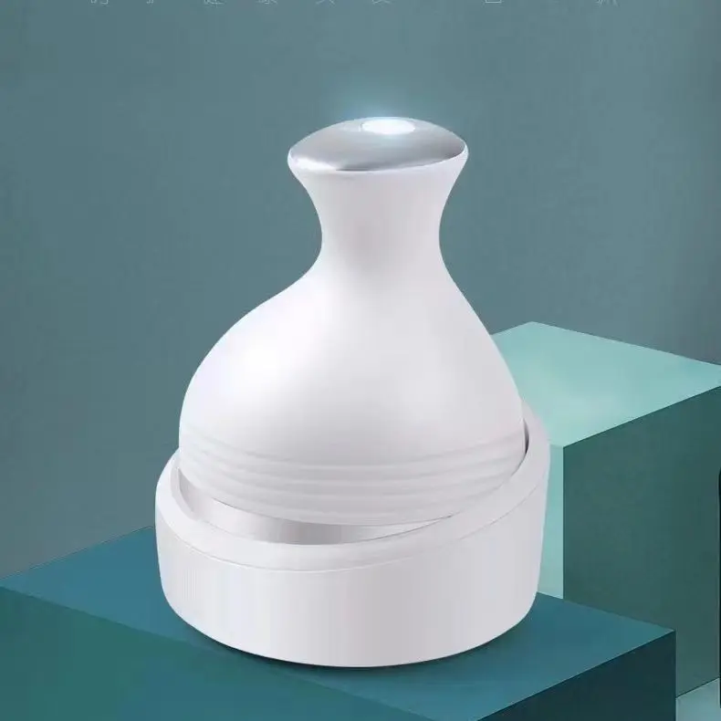 Mini Massager Vibrating Silicone Electric Hair Head Scratcher Massage Relax Stress Relief Tool