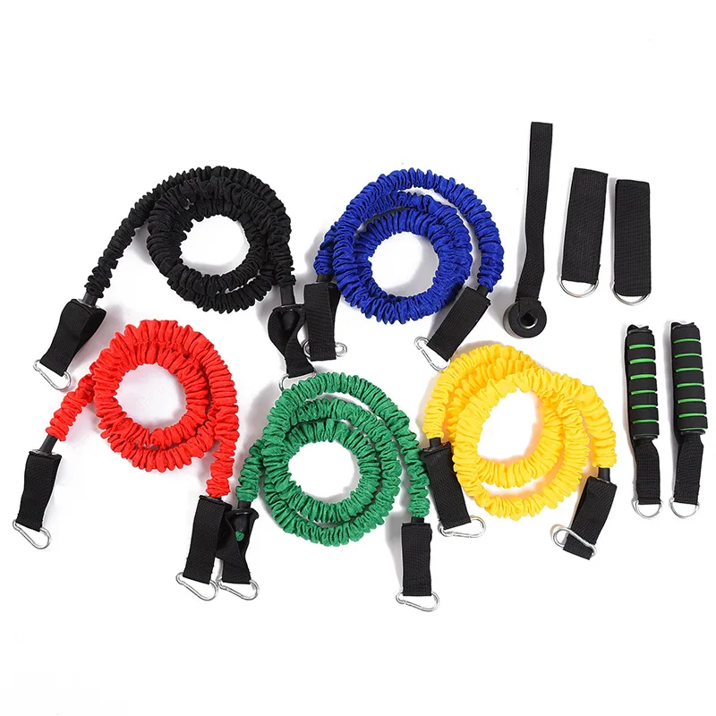 Комплект эспандеров OEM тренировочные ленты для фитнеса с дверным АНКЕРОМ 5 тренировочных лент эластичная веревка пенопластовые ручки ног ремни на
