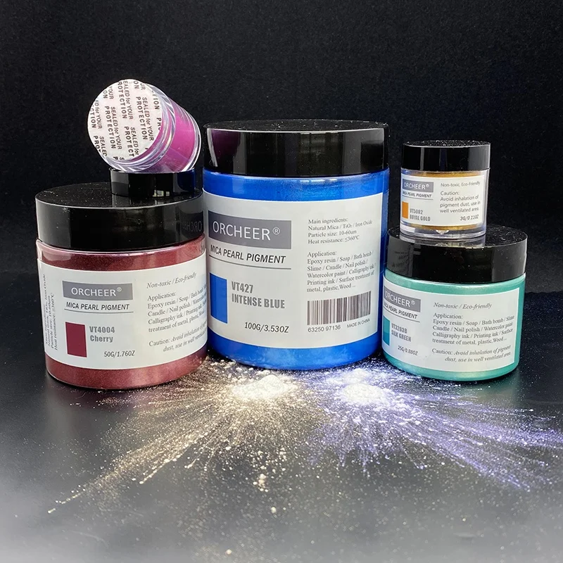 20G Ghost iridescent Rainbow color Epoxy resin colorant mica pigment powder for Epoxy resin, eye-shadow, lop-gloss