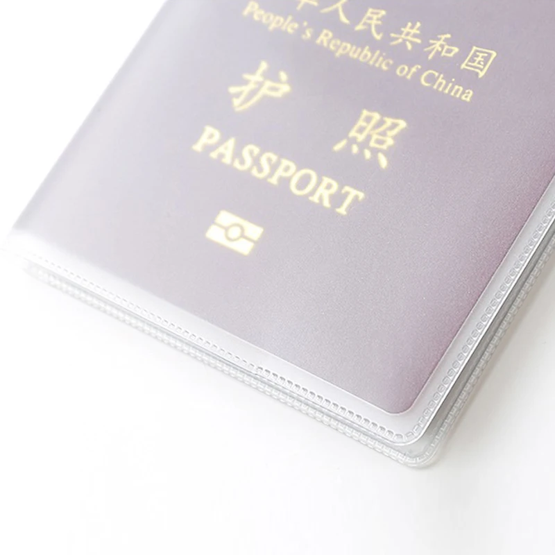 wholesale cheap new pvc plastic id card passport cover custom logo card holders