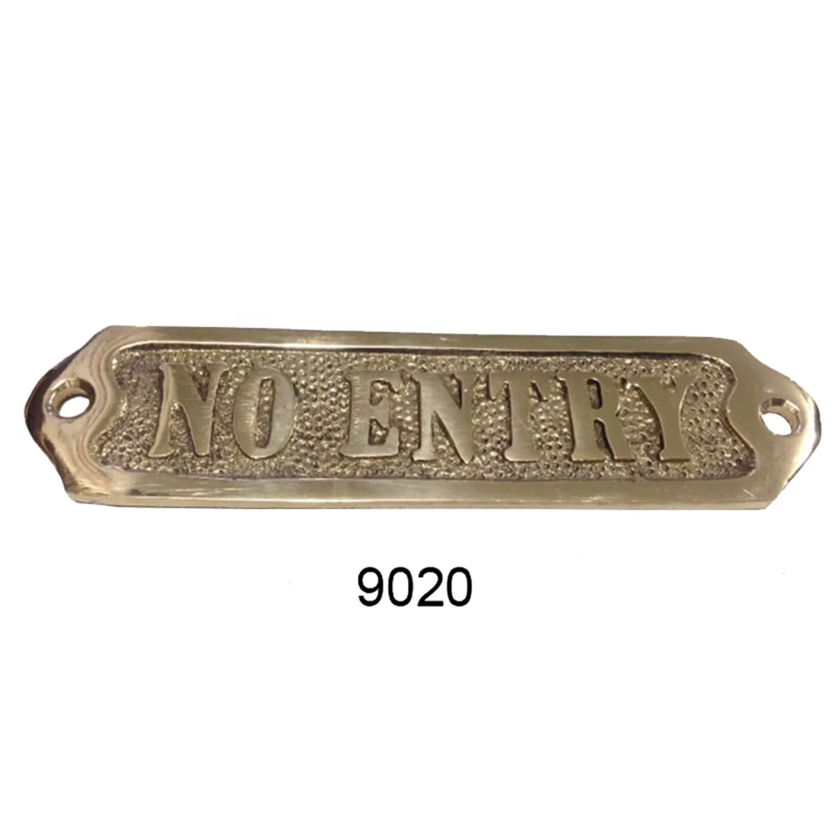 Antique Nautical Brass Door Sign