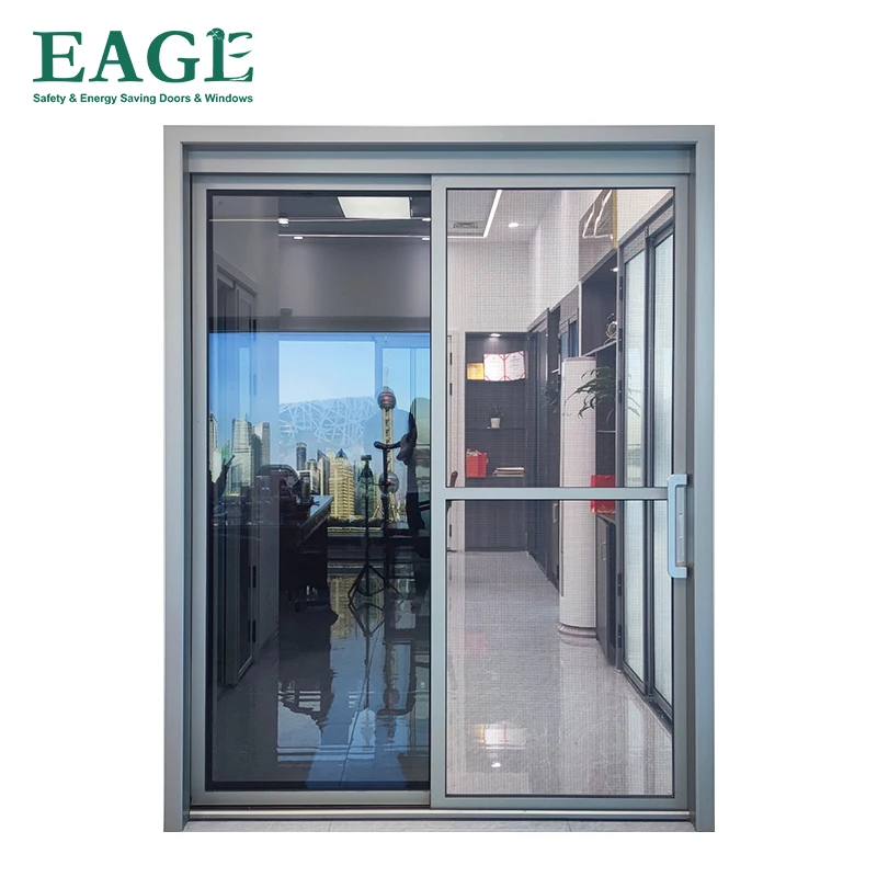 Aluminium Slide And Swing Pt Door custom Pt/pd Double Glass Doors