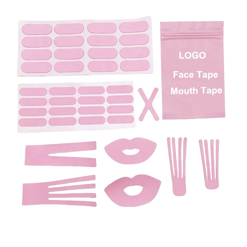 Elastic Tape For Skin Face Lift For Wrinkles Tape For Sensitive Skin Breathable Custom Anti Snoring Mouth Tape For Sleeping