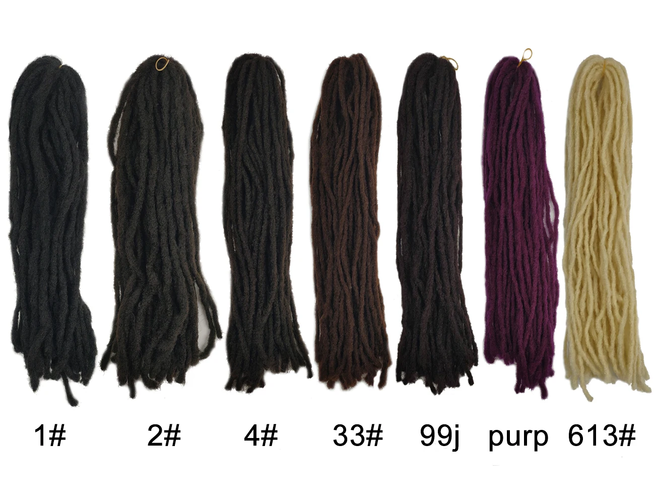 Sister Locks Hair Extension Ombre Blonde/Brown/Bug/Black Dreadlocks Synthetic Hair Dread lock Faux Locs Hair Braids For African