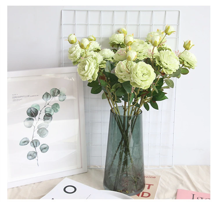 Large peony everlasting flowers artificial wedding bouquet