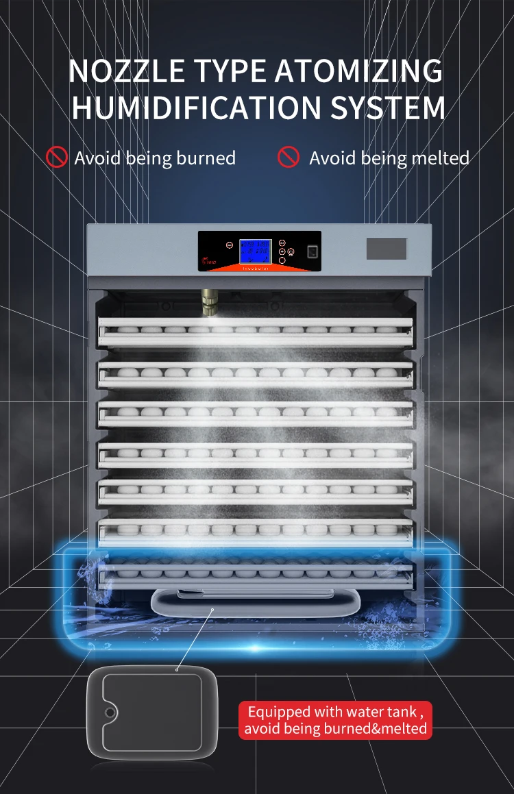 Solar industrial incubators hatching eggs chicken fully automatic 1000 egg