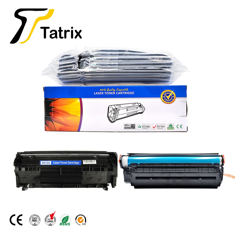  Tatrix 2612A высококачественный Совместимый лазерный Черный тонер-картридж 12 a 2612 Q2612A для принтера HP LaserJet 1010