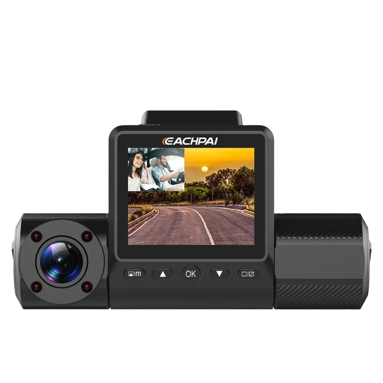 2024 видеорегистратор EACHPAI X200 Full HD 1080P + 1080P Передняя и внутренняя Автомобильная камера G-сенсор WDR WiFi GPS для водителей такси