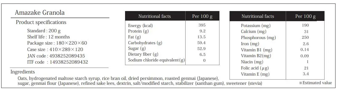 Japanese delicious ideal breakfast instant healthy food breakfast cereal