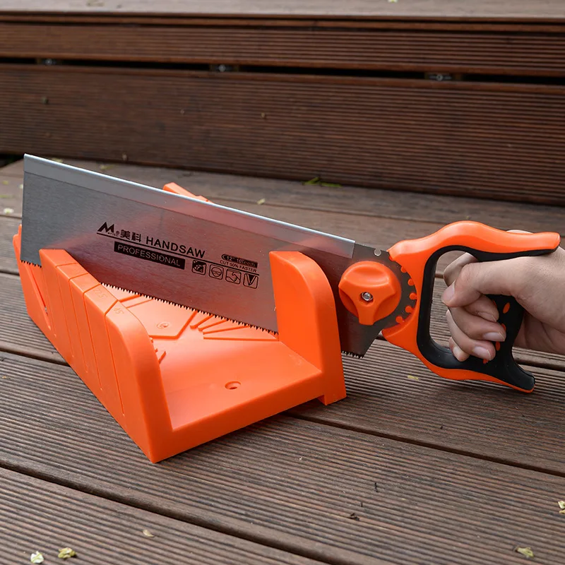 Woodworking Multi-function Inclined Saw Gauge Multi-angle Clip Back Saw Box 90 / 45 Degree Plastic Bag Woodworking Tools Wood