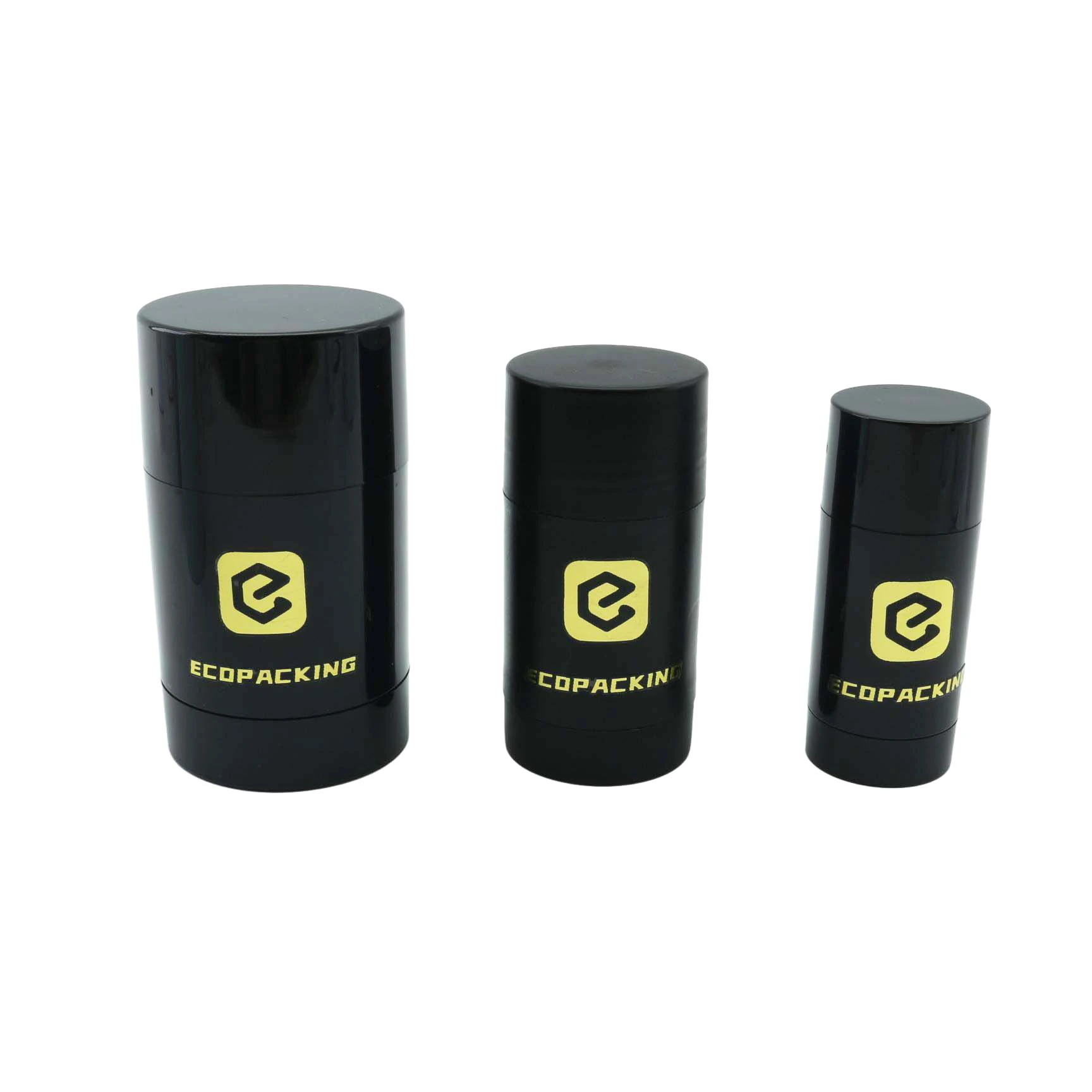 15ml 30ml 50ml 75ml Luxury Cosmetic Packing White Black Empty deodorant roll on bottle balm body Deodorant Stick container