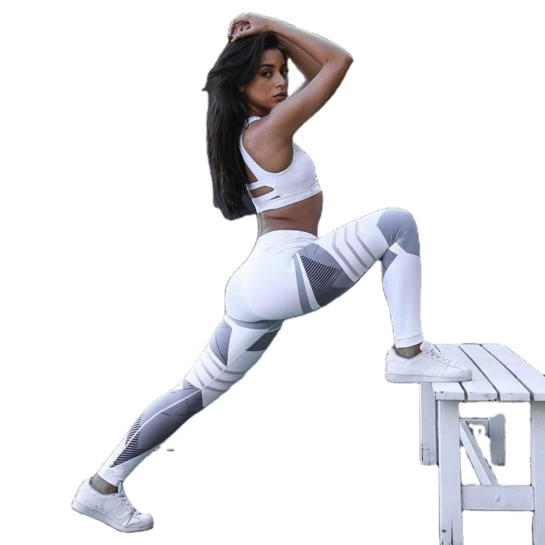 Ready To Ship RTS 1 Pcs Wholesale Custom High Quality Women High Waisted Print & Tie Dye Yoga Pants Leggings 2022