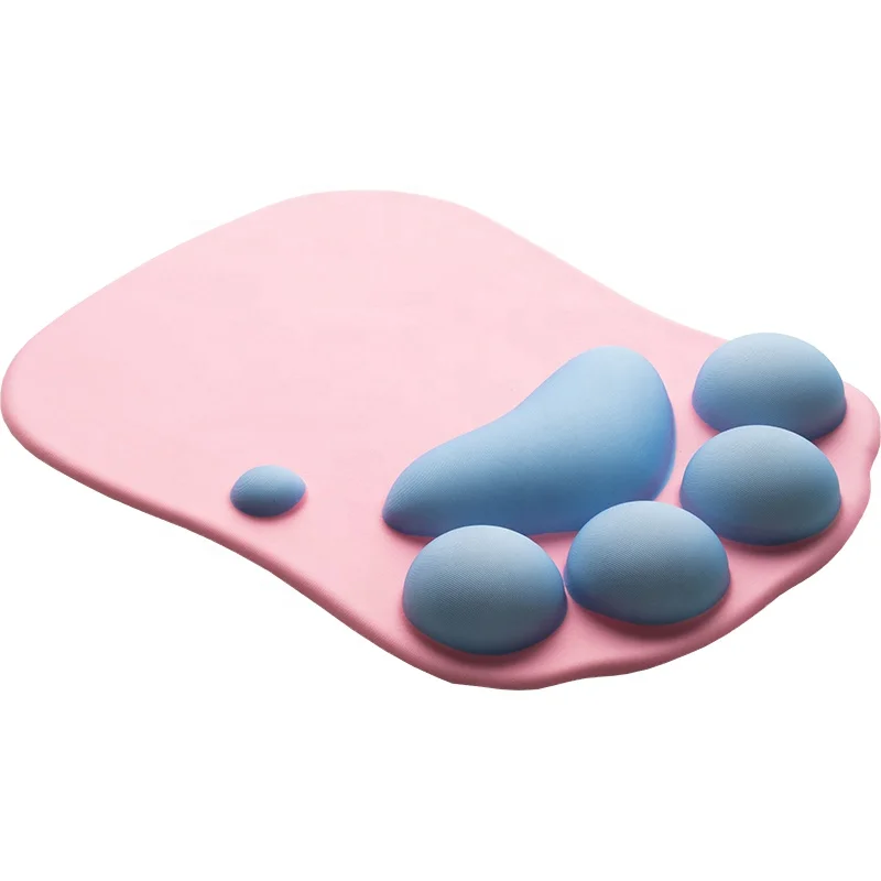 wrist support cat paw soft silicone cat claws design gel mouse pad