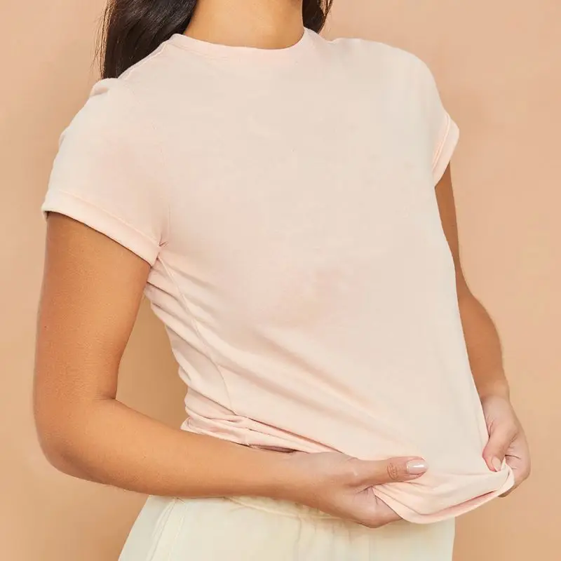 Brand New Fitted Top Short Sleeve T-Shirt Women T Shirt Blank