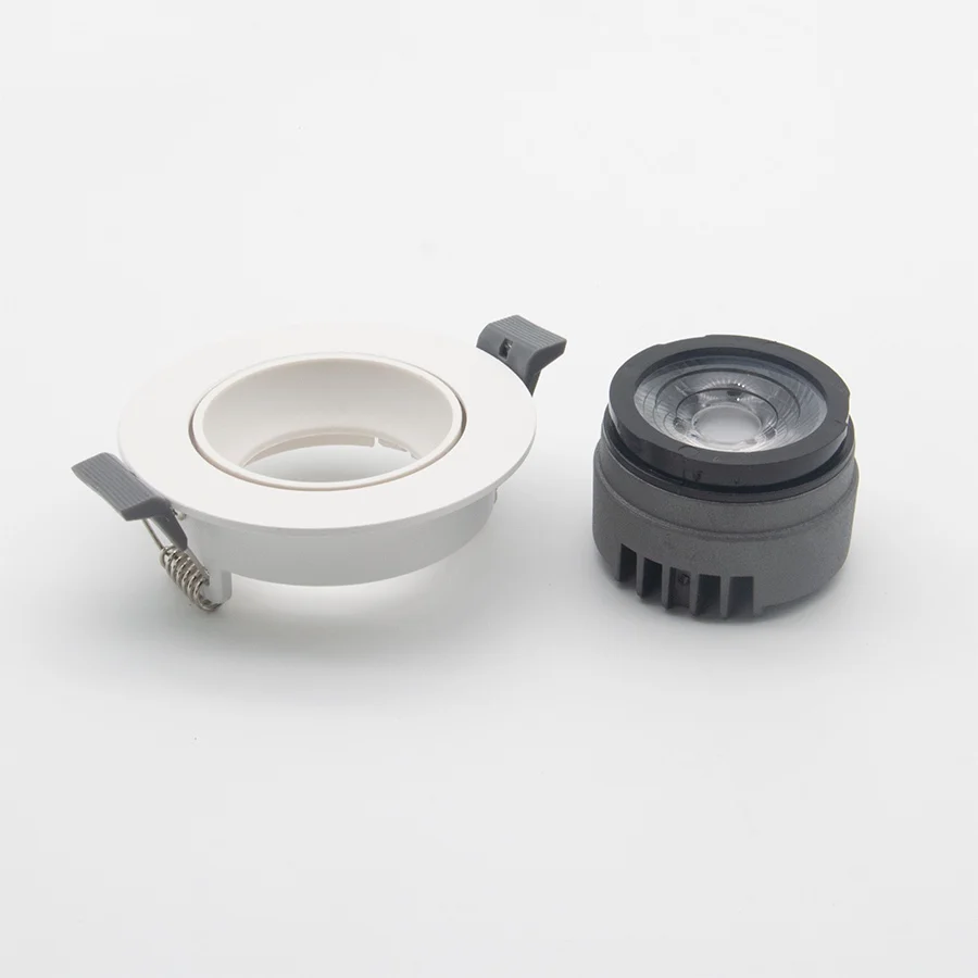 
high quality Module LED COB spotlight housing 12w ceiling lamp parts downlight housing supplier 