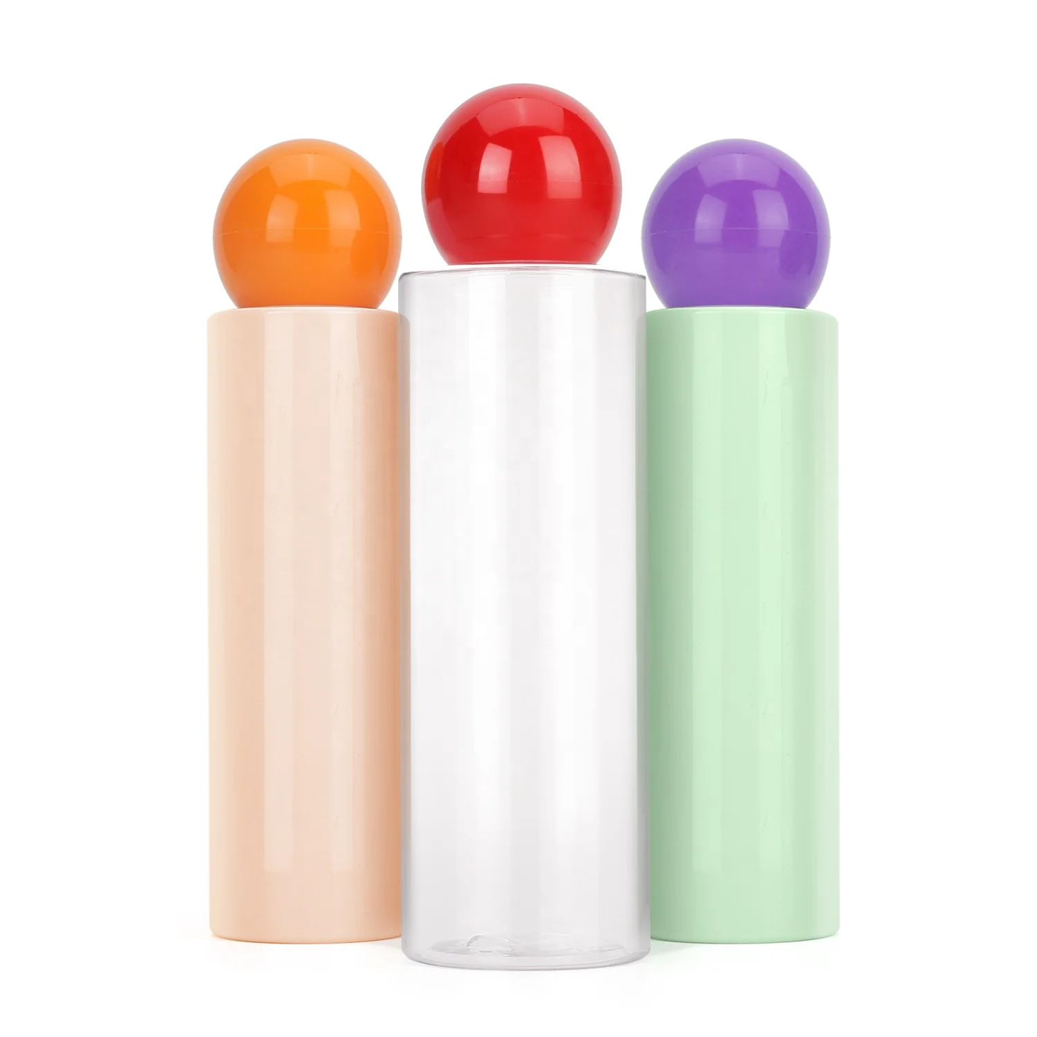 Free Sample Color Customization 150ml 5oz  White Clear Empty Serum Toner Plastic Bottle Cosmetic PET Packaging