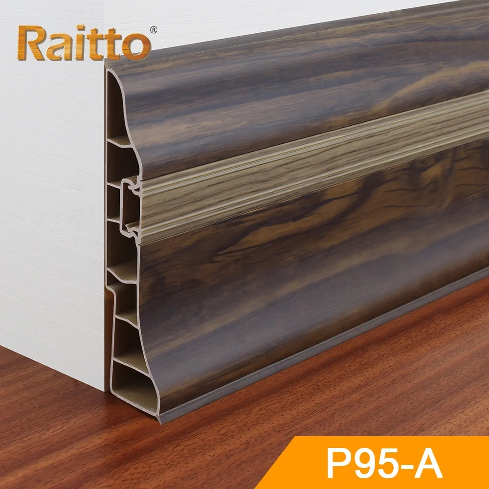 P95-A raitto водонепроницаемый пола гостиницы украшения аксессуар ПВХ плинтус из