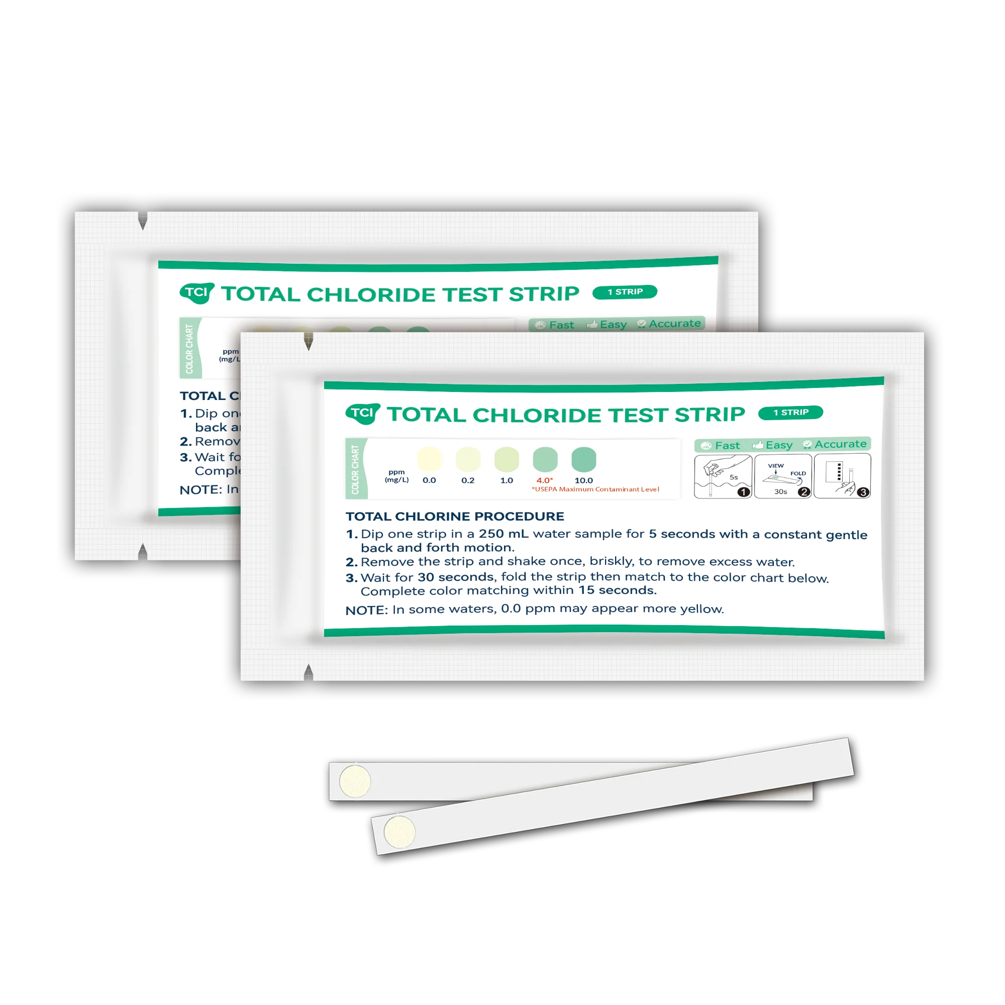 New  Water Quality Testing Paper Water quality Total Chlorine testing strips