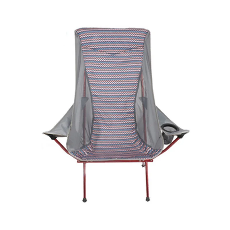 2022 Wholesale Customized Portable Folding beach camping Chair with cup holder ultralight compact fishing camping picnic chair