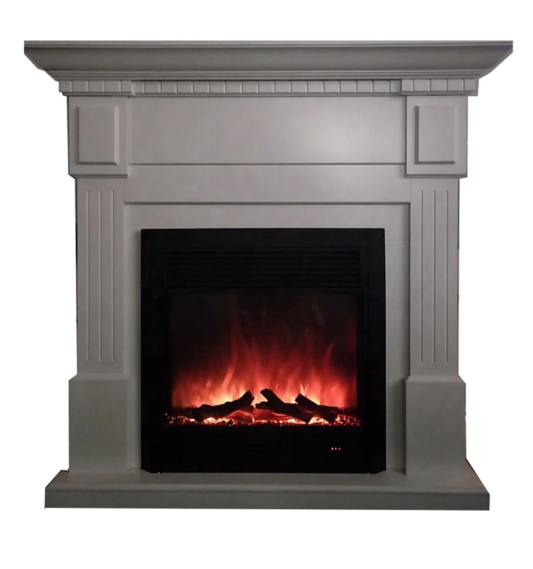 Manufacturer Decorative Wood Fireplaces Simulation Flame Free Standing Electric Fireplace With  Mantel