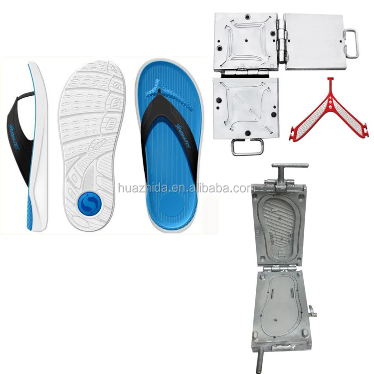 Airblowing PVC Injection Flip Flops Making Machine Mold Manufacturer Slippers Shoe Pvc Air Blower Mold Last Mold Strap Mould