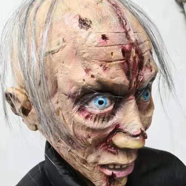 Wholesale Hot Sale Halloween Horror Mask Head Alien Hood Zombie Party Mask