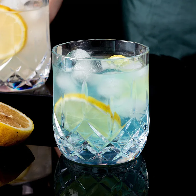 Bar Unbreakable Wine Glasses Elegant Highball Drinking Glasses Clear Heavy Base Tall plastic wine cup