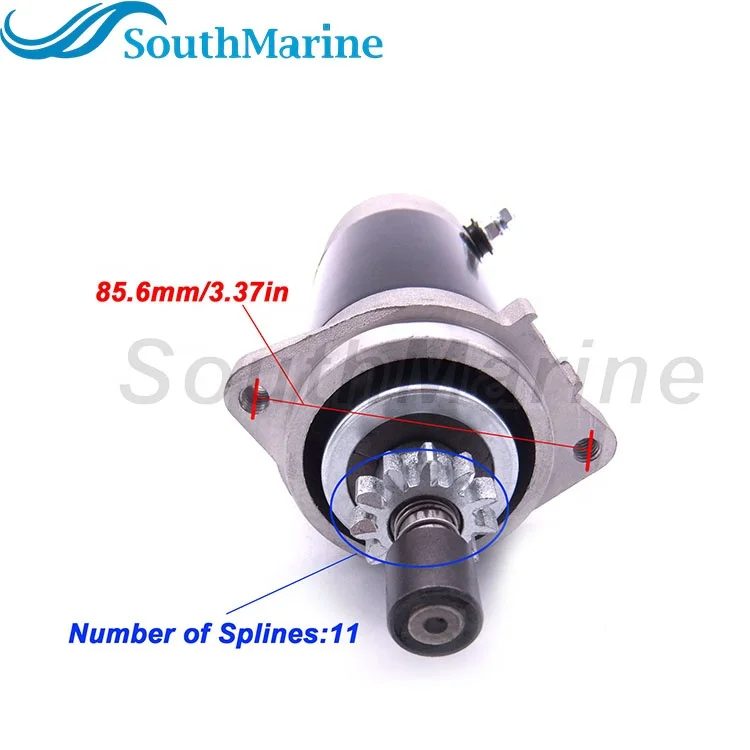 Boat Engines 689-81800-13 689-81800-12 689-81800-11 Starter Motor for Yamaha 25HP 30HP Outboard Engine, 18-6410 