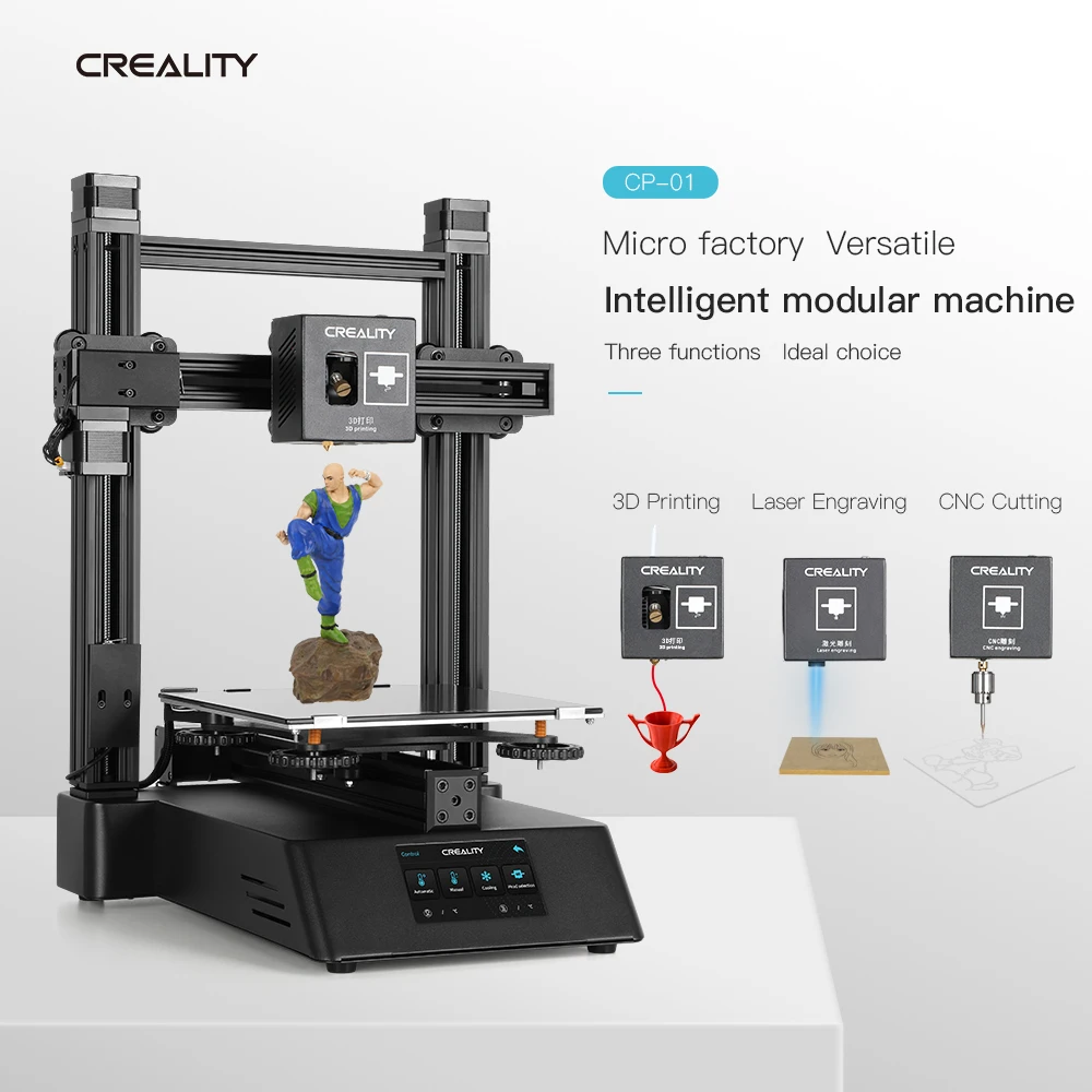 CREALITY 3D New CP-01 3d printer with3 in 1 function Printer With CNC Cutting Function 4800RPM Laser Engraving 3D Printing