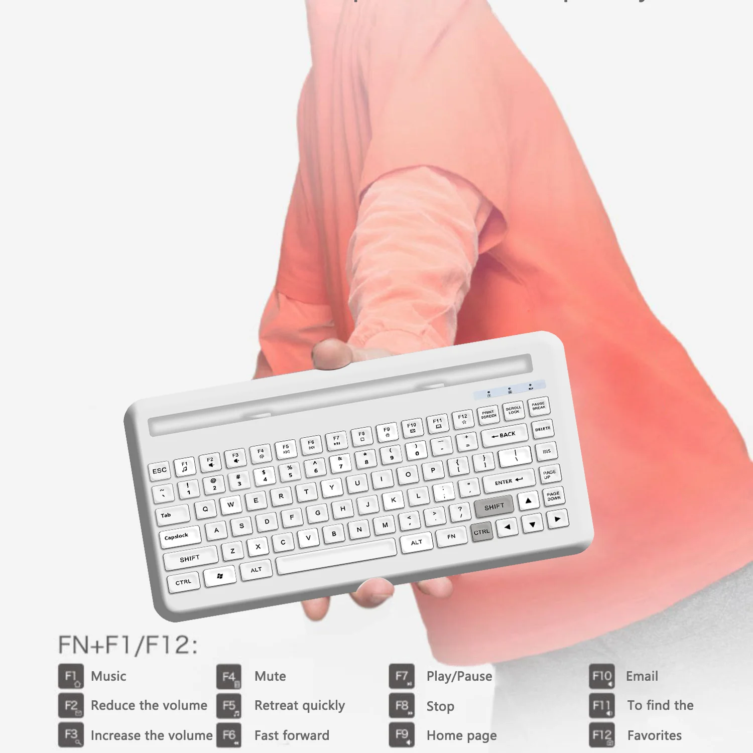 K7 Latest Multimedia Keyboard Wireless Rechargeable Mini Computer Slot Laptop Combo OEM Keyboard for tablet mobile