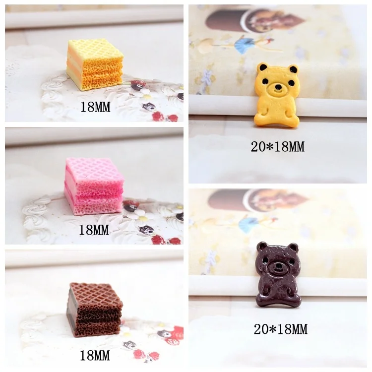 DIY material of Japanese resin imitation cake biscuit dessert food and play cream glue mobile phone shell