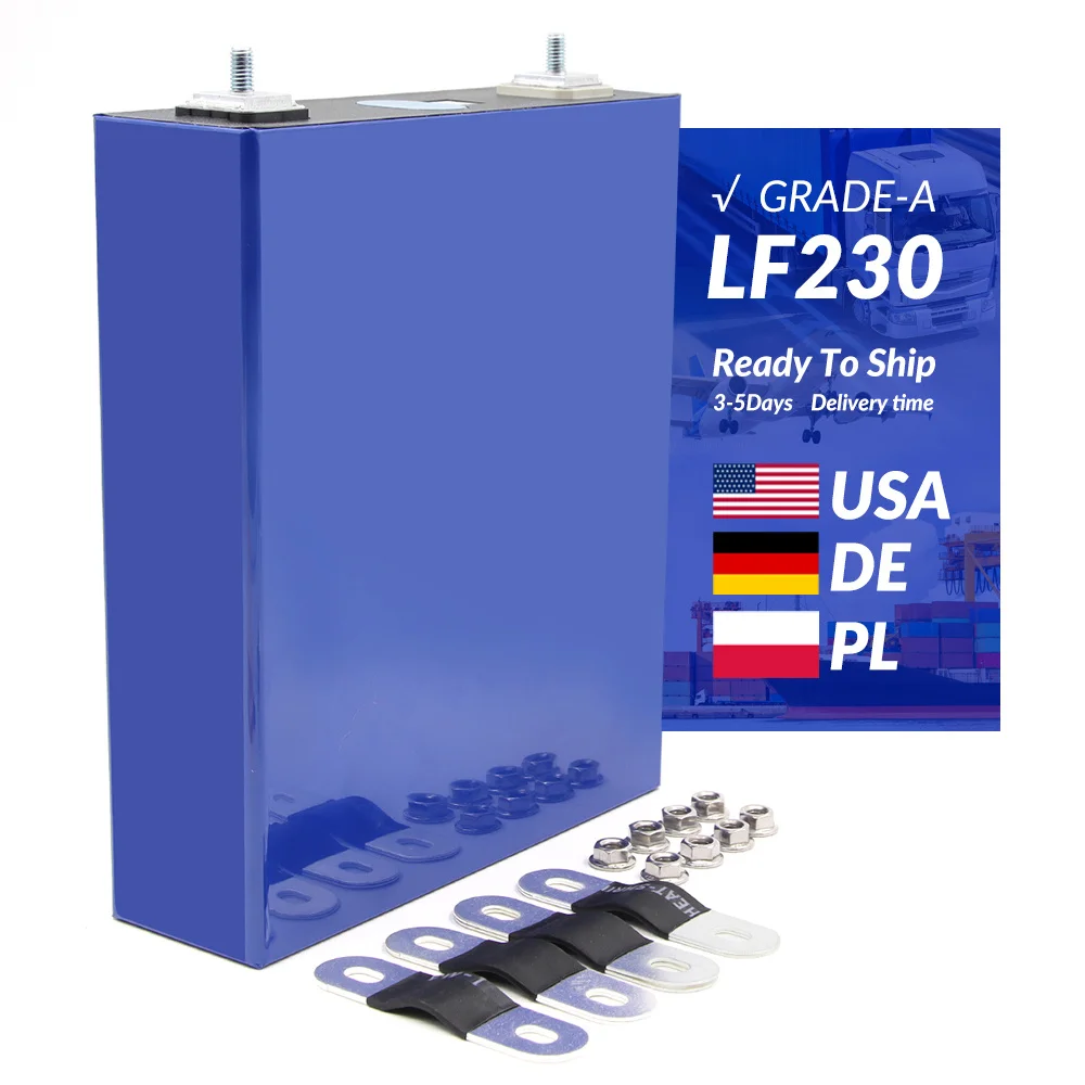 eve LF230 230ah lifepo4 battery cell 3.2v eu usa us stock lithium prismatic grade a 3.2 v akku solar volt rechargeable battery