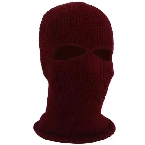 Knitted Hats Three-hole Knitted Hat Outdoor Cycling Hat Windproof Breathable Headgear