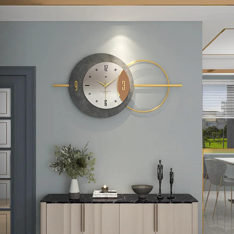 Luxury clock watches hanging clocks living rooms modern minimalist internet celebrities grand home restaurants decorative clocks