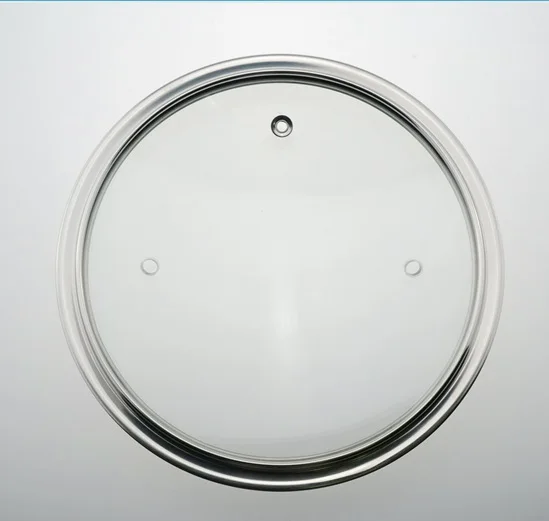 Non Stick Wok Pan Glass Cover Cookware Glass Lid  for Pots and Pans