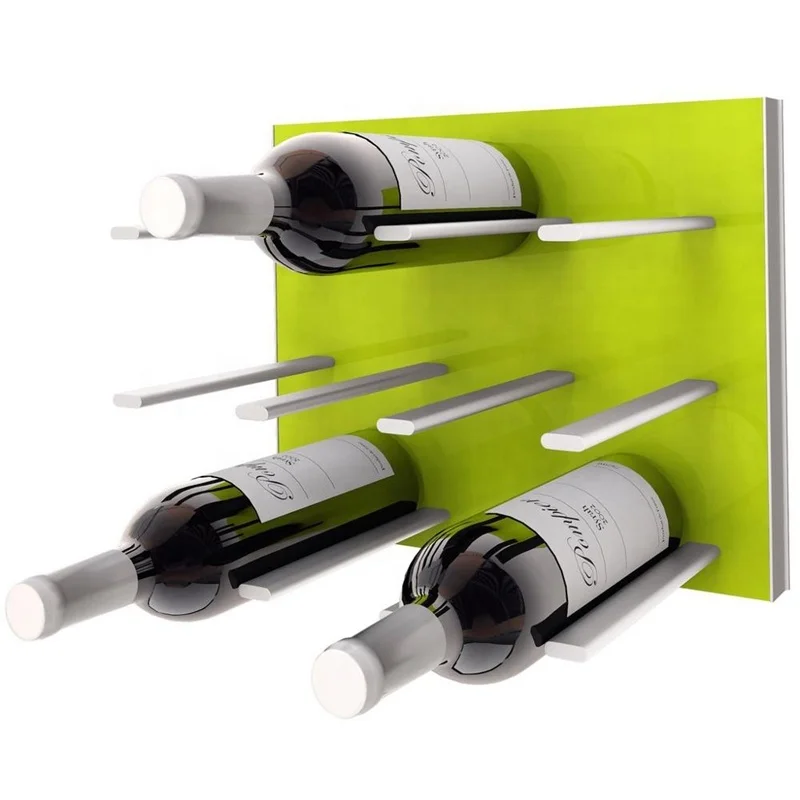 Customize Silver Gold Color Single Bottle Aluminum Wine Pegs Wall In Stock Wine Rack