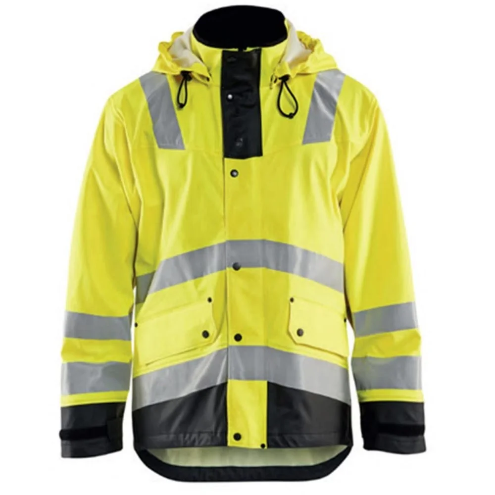 High quality waterproof work clothes high light reflective raincoat street work out wind breaker casual jacket
