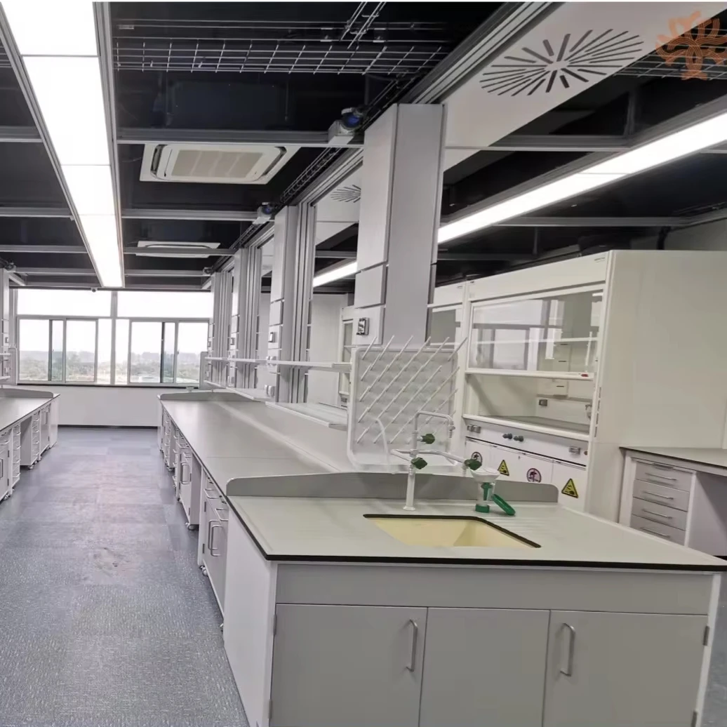 Anti-high temperature Lab Table used for Food Testing & Food Detection Laboratory