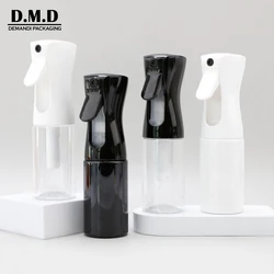 Wholesale white black 100 ml 200ml 300 ml 500ml 10 oz plastic water clear fine mist continuous sprayer bottle for hair salon