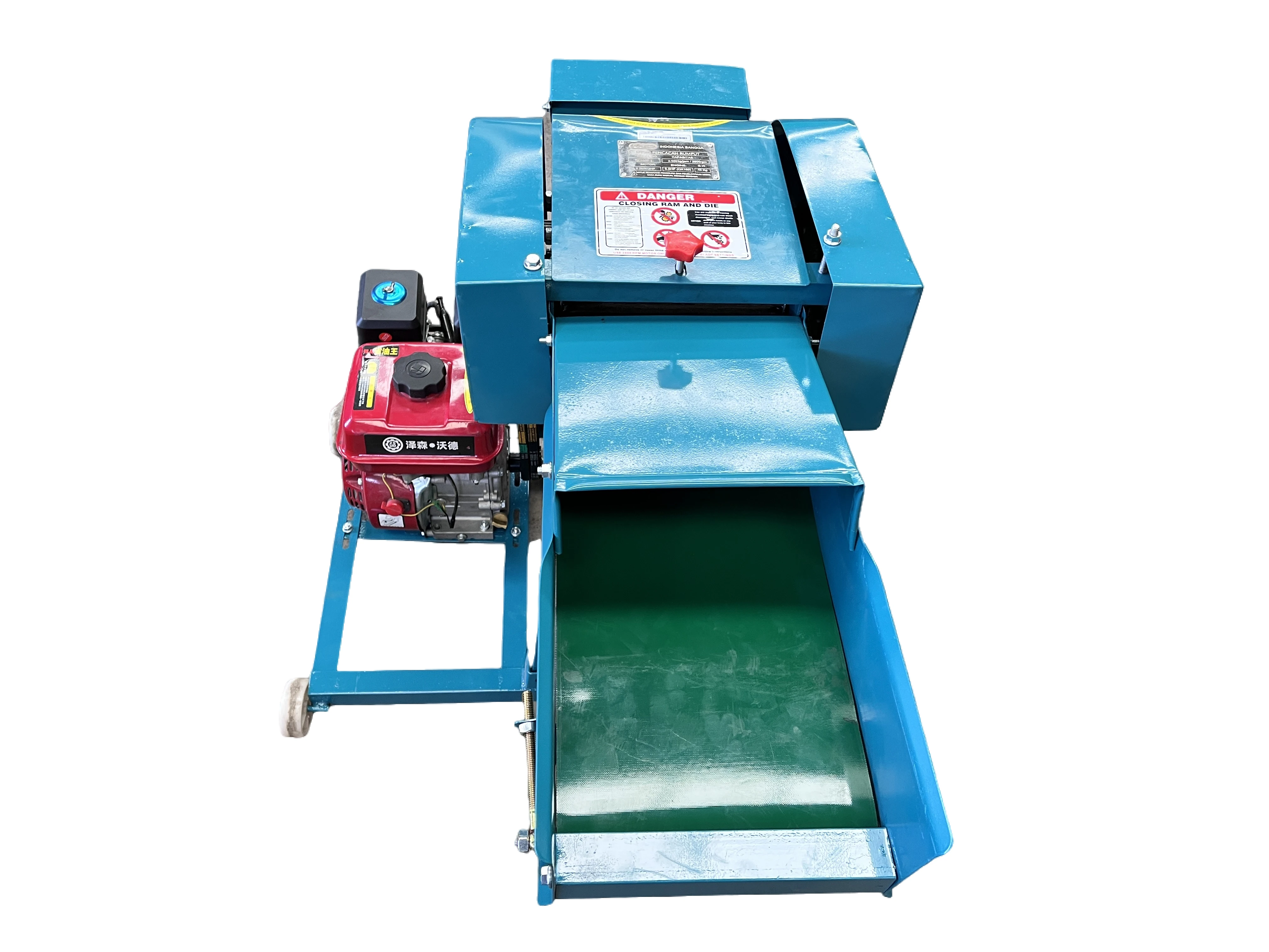 Weiyan Grass Shredder Machine Hay Cutter Home Use Wet And Dry Chaff Cutter 4pcs Blades 0.6-1ton/H For Sale