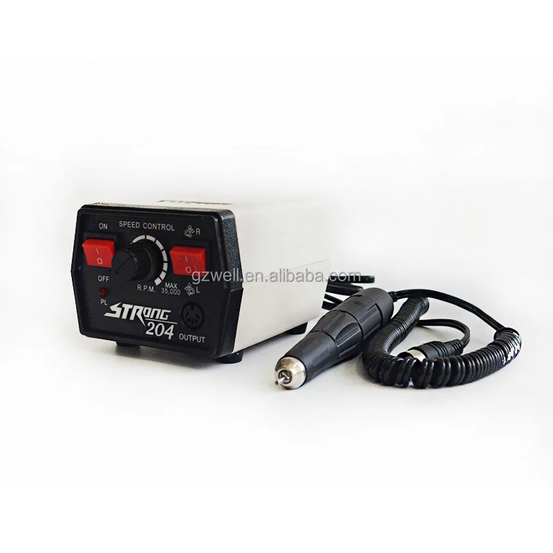 Strong 204 65W Mini Micromotor 35,000  RPM Strong Micro Motor for Dental Laboratory nail polishing machine