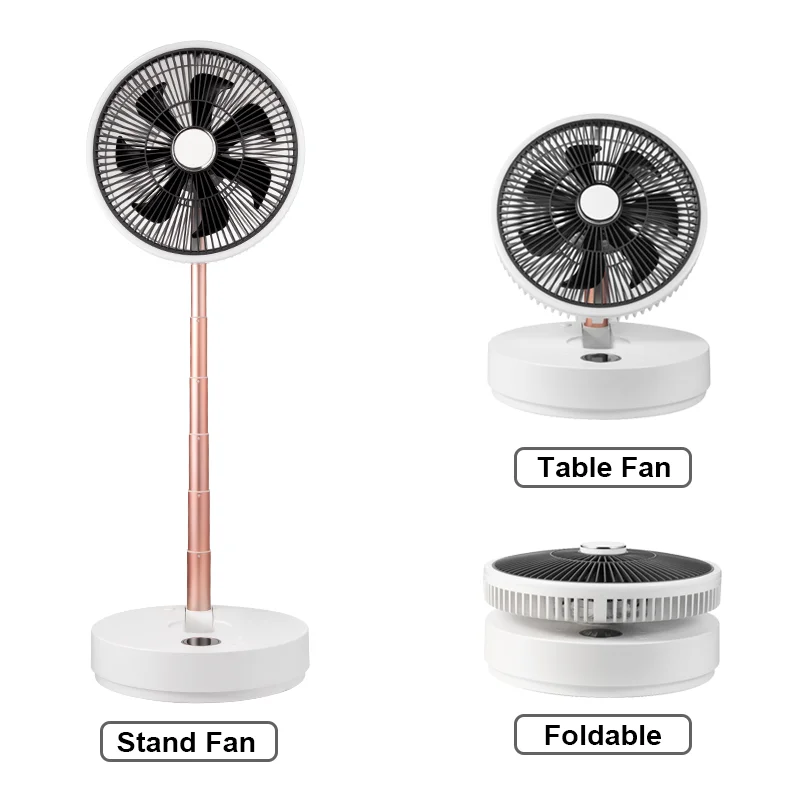 Quiet Oscillating Foldaway Fans for Home Bedroom with Remote Control