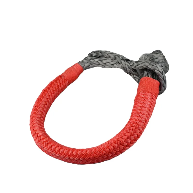 JINLI Customized Solid Braided Soft Shackle Offroad Towing Accessory Bow Soft Shackle 20T