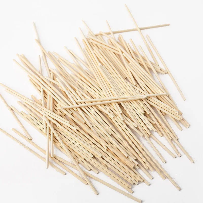 Customized 1.6/2.0/2.55mm Bamboo BBQ Cleaning Sticks Small Cotton Swab Tools Premium Makeup Cleaning Swab