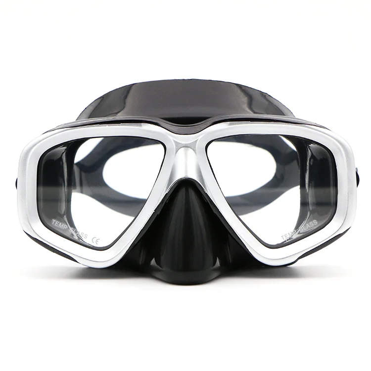 Разноцветная силиконовая маска для подводного плавания из закаленного стекла с сертификатом CE