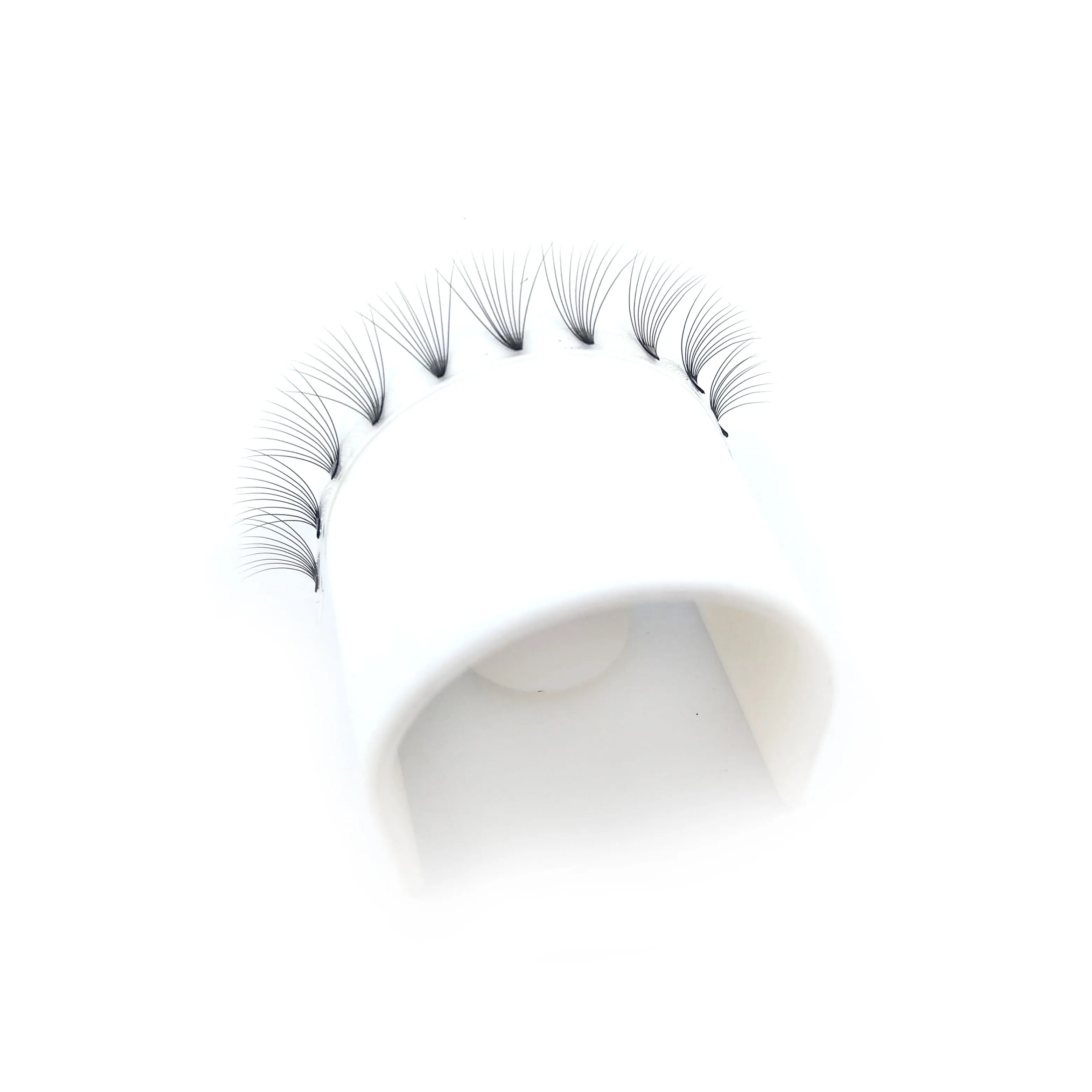 Russian Lash Mink Custom Packaging Fanned Extension Pre-Made Volume Tray Split Eyelash