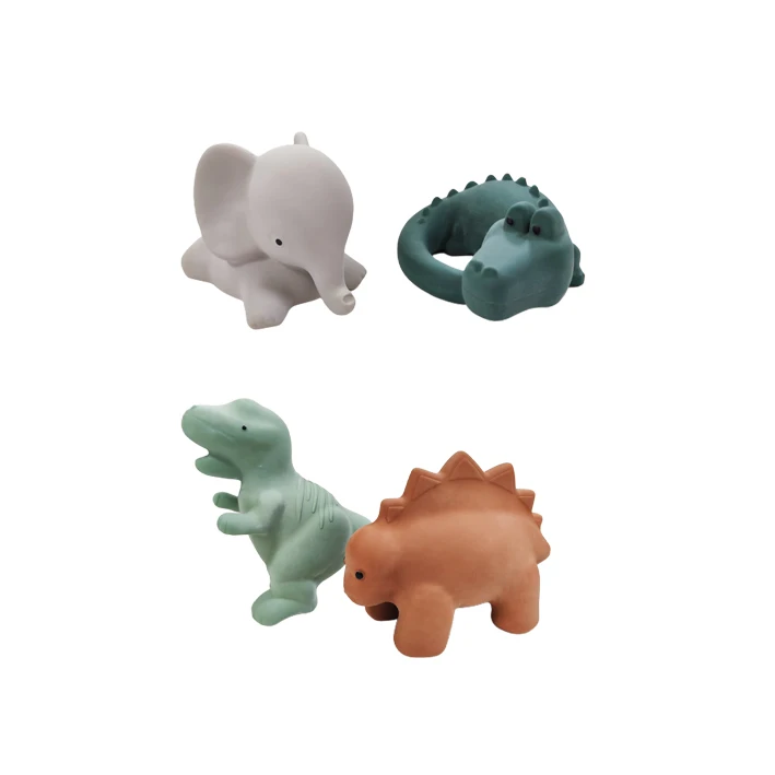 Custom Eco-friendly Silicone Crocodile Toy Set for Toddlers Water Shower Spray Bubble Toy for Kids Fun Bath Toy Custom Logo