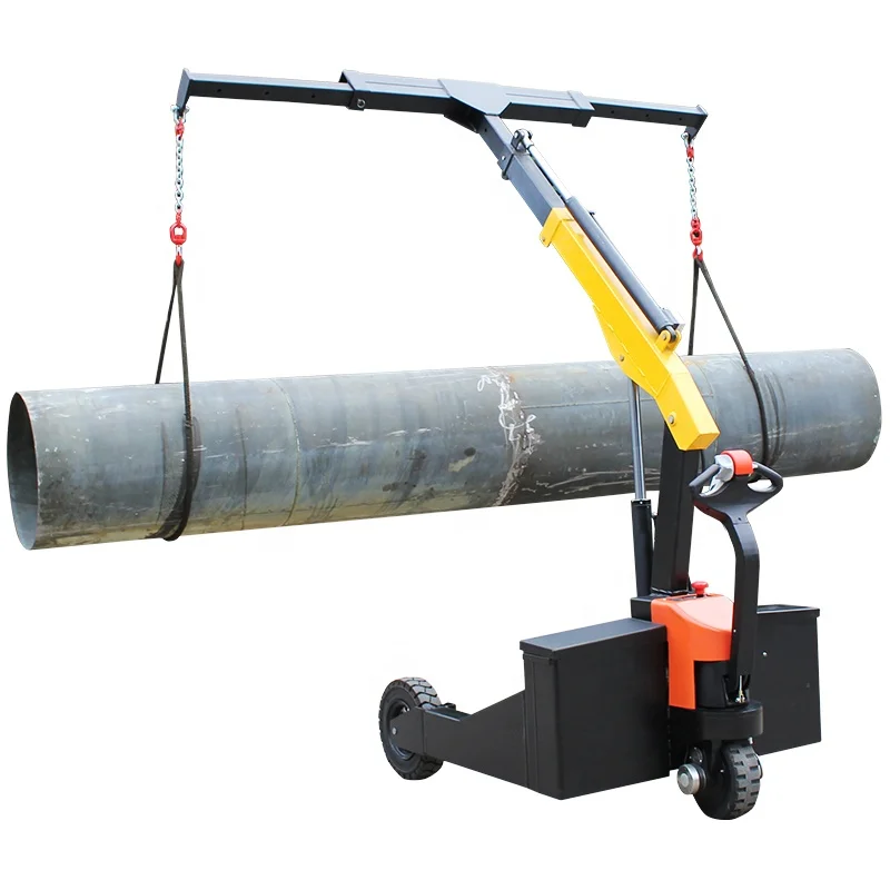 Mini Lifting Equipment High Performance Hydraulic Mini Electric Floor Crane For Tube Pipe With CE