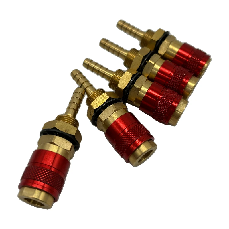 Tig Welding Water Cooled Quick Connector 6MM with Yellow Circle