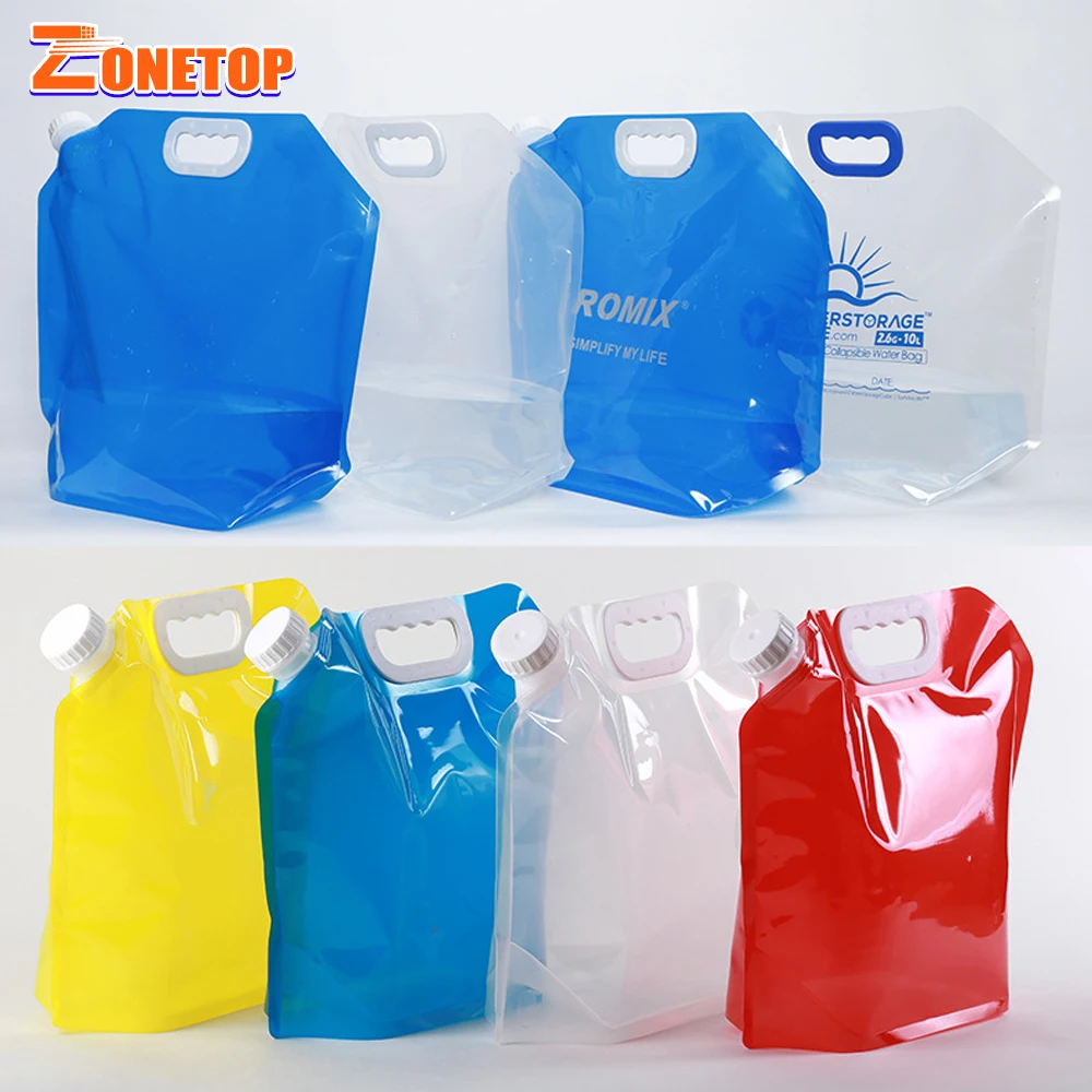 Wholesale Traveling Portable 2 Liter 3 Litre 5 Ltr 10 Litro Collapsible Water Bag For Drinking